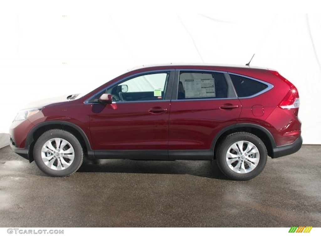 2013 CR-V EX - Basque Red Pearl II / Gray photo #4