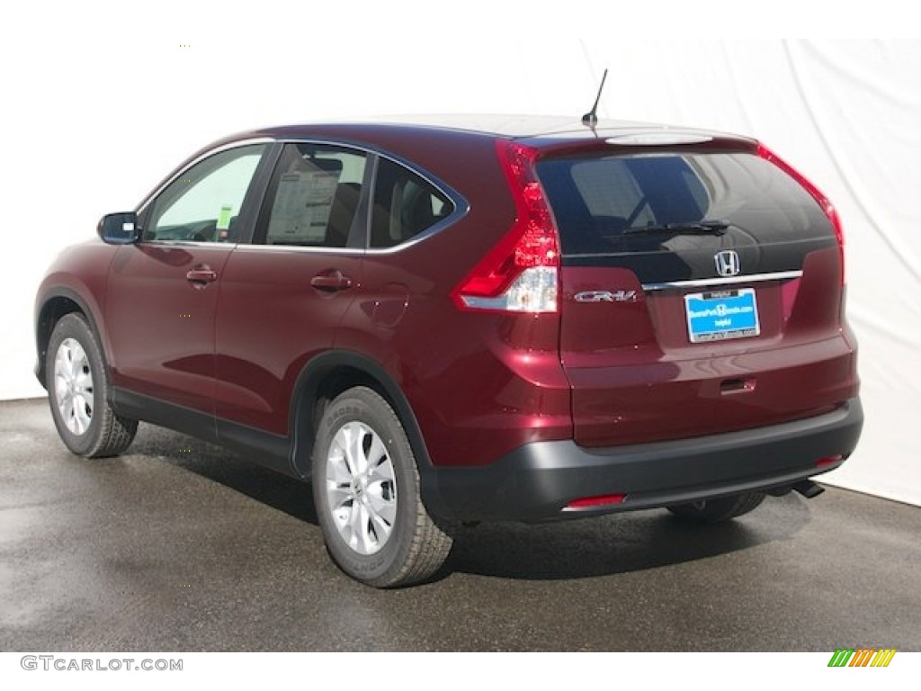 2013 CR-V EX - Basque Red Pearl II / Gray photo #5
