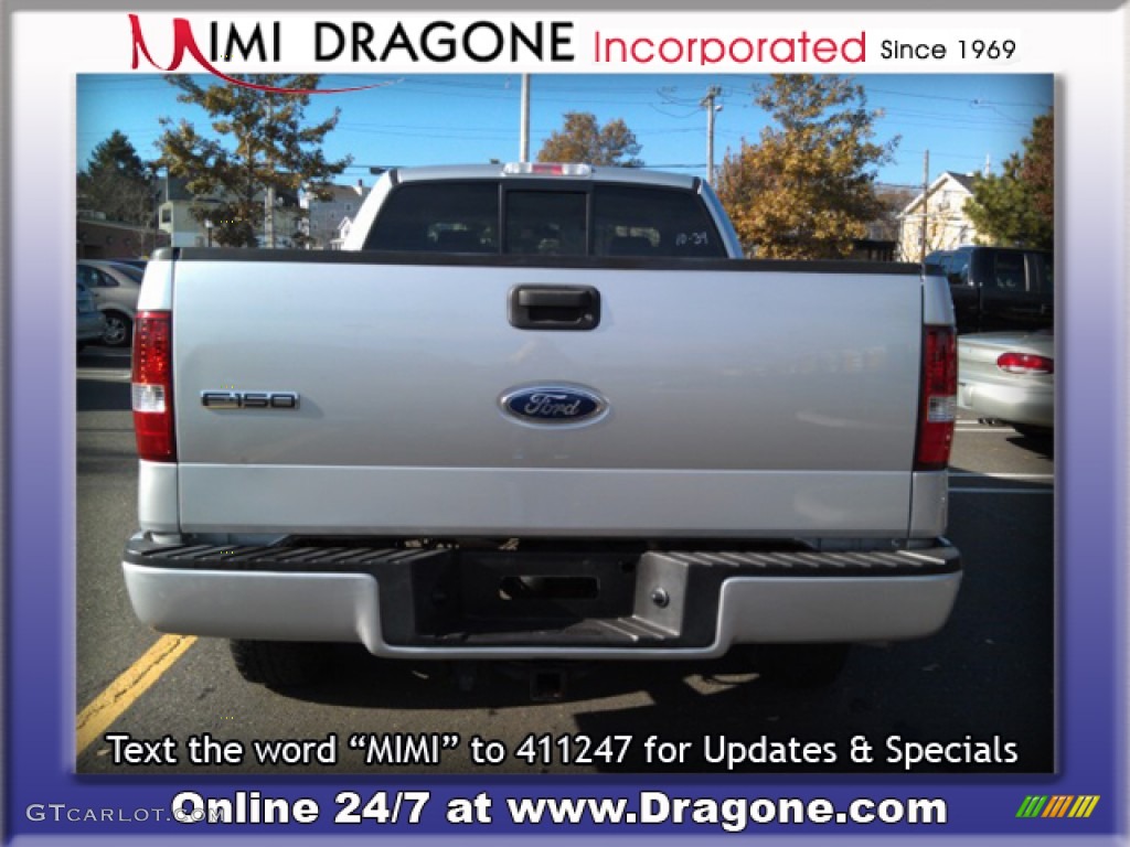 2005 F150 STX SuperCab 4x4 - Silver Metallic / Medium Flint Grey photo #3