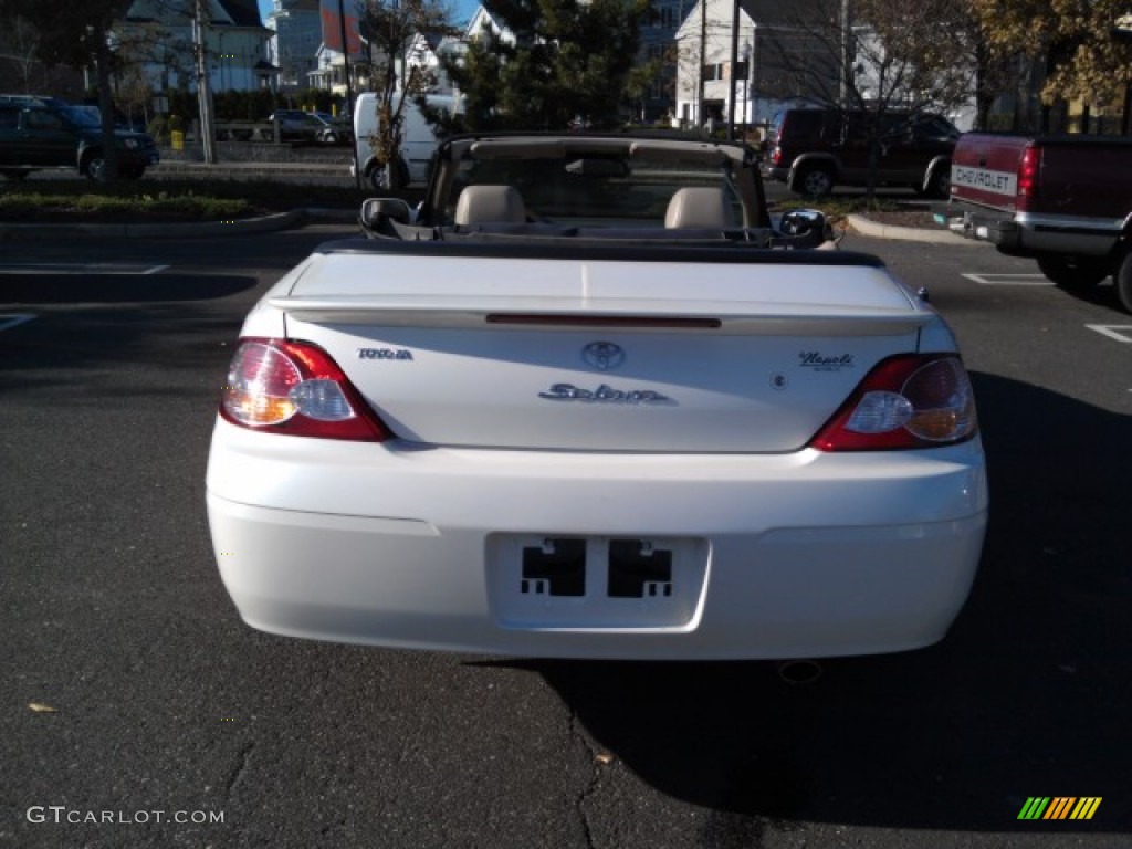 2003 Solara SLE V6 Convertible - Diamond White Pearl / Ivory photo #3