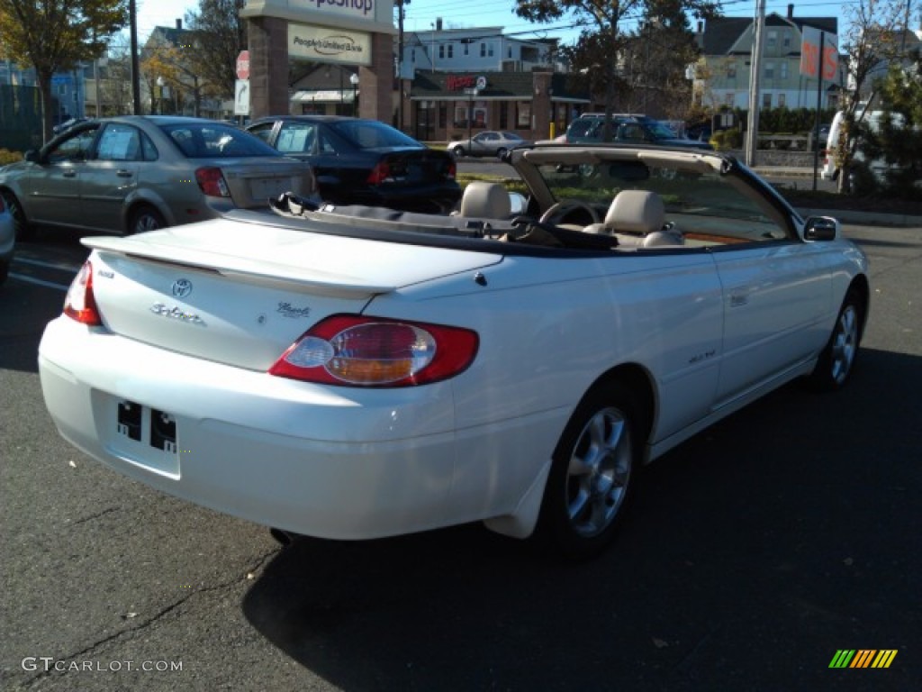 2003 Solara SLE V6 Convertible - Diamond White Pearl / Ivory photo #4