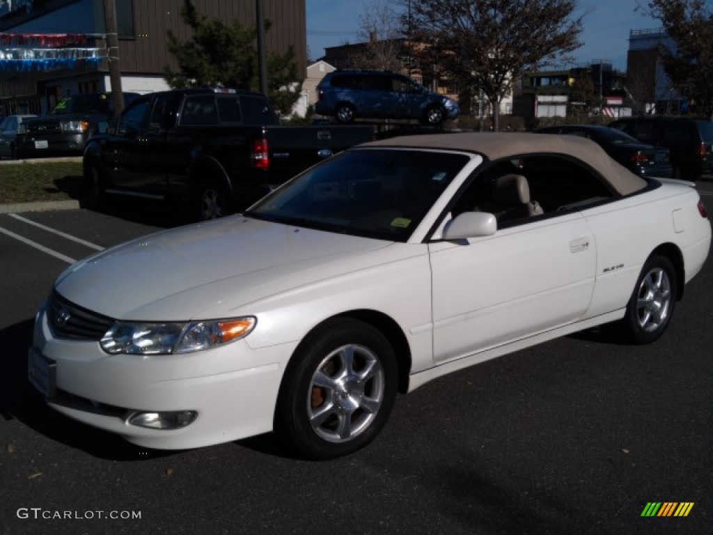 2003 Solara SLE V6 Convertible - Diamond White Pearl / Ivory photo #11
