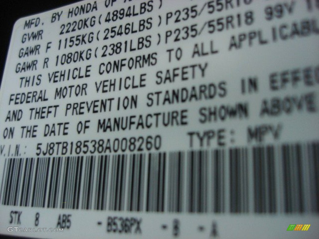 2008 RDX Technology - Royal Blue Pearl / Taupe photo #25