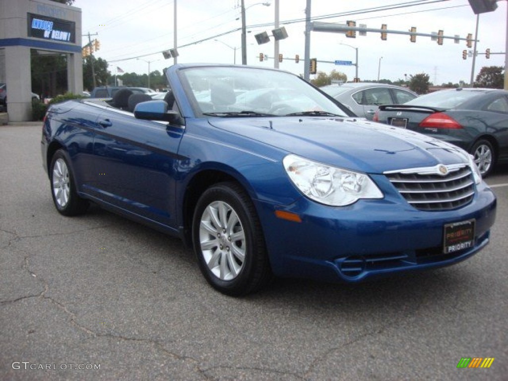 Deep Water Blue Pearl 2010 Chrysler Sebring Touring Convertible Exterior Photo #73282541