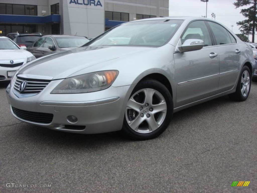 2008 RL 3.5 AWD Sedan - Lakeshore Silver Metallic / Taupe photo #2