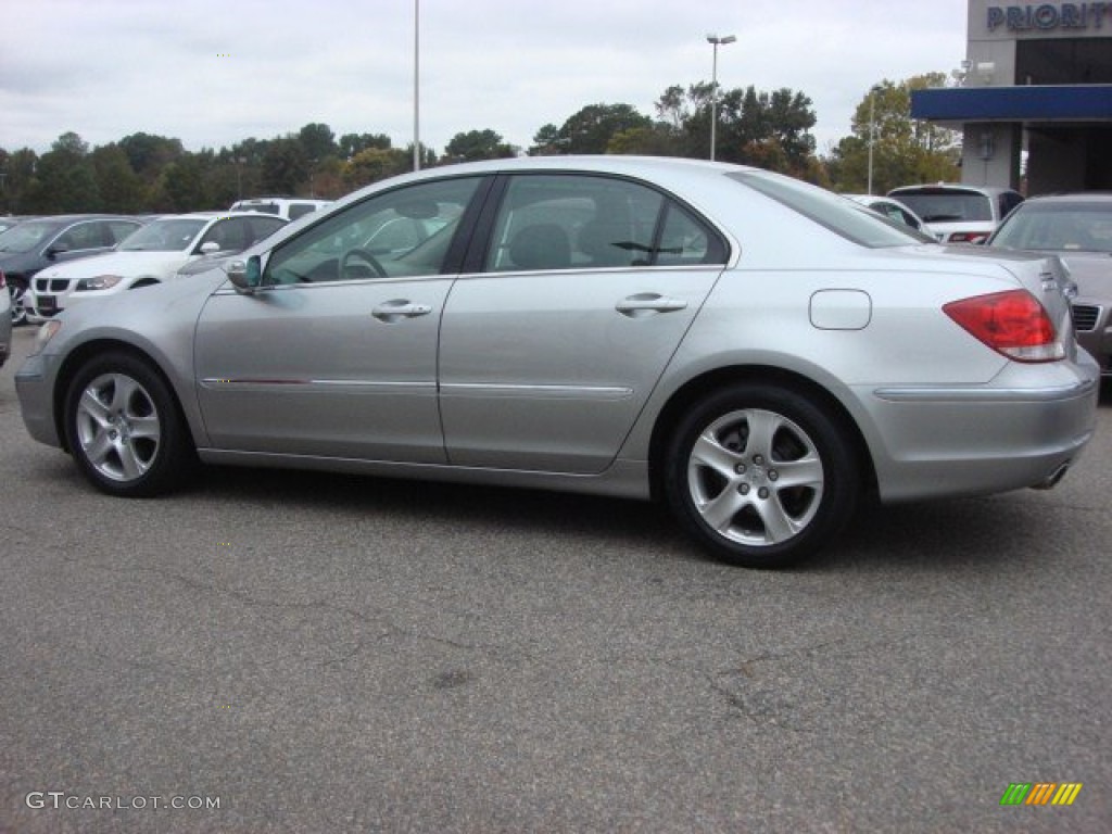 2008 RL 3.5 AWD Sedan - Lakeshore Silver Metallic / Taupe photo #3