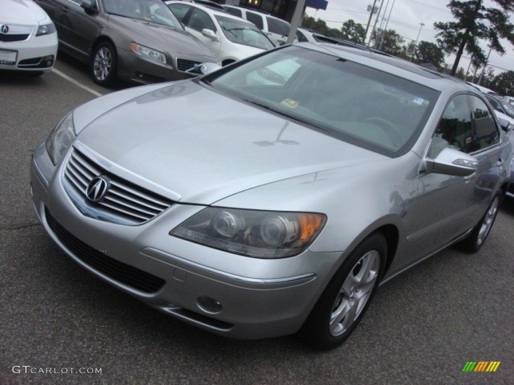 2008 RL 3.5 AWD Sedan - Lakeshore Silver Metallic / Taupe photo #8