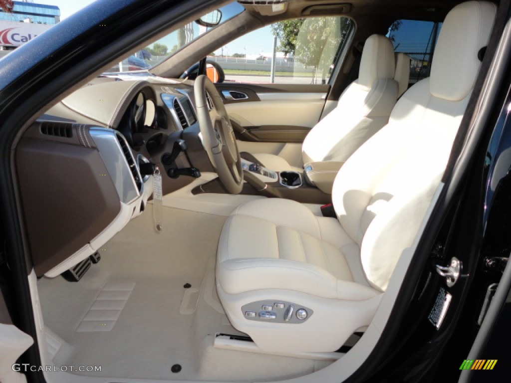 2013 Cayenne Turbo - Black / Umber Brown/Cream photo #6