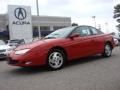 2002 Bright Red Saturn S Series SC2 Coupe  photo #2