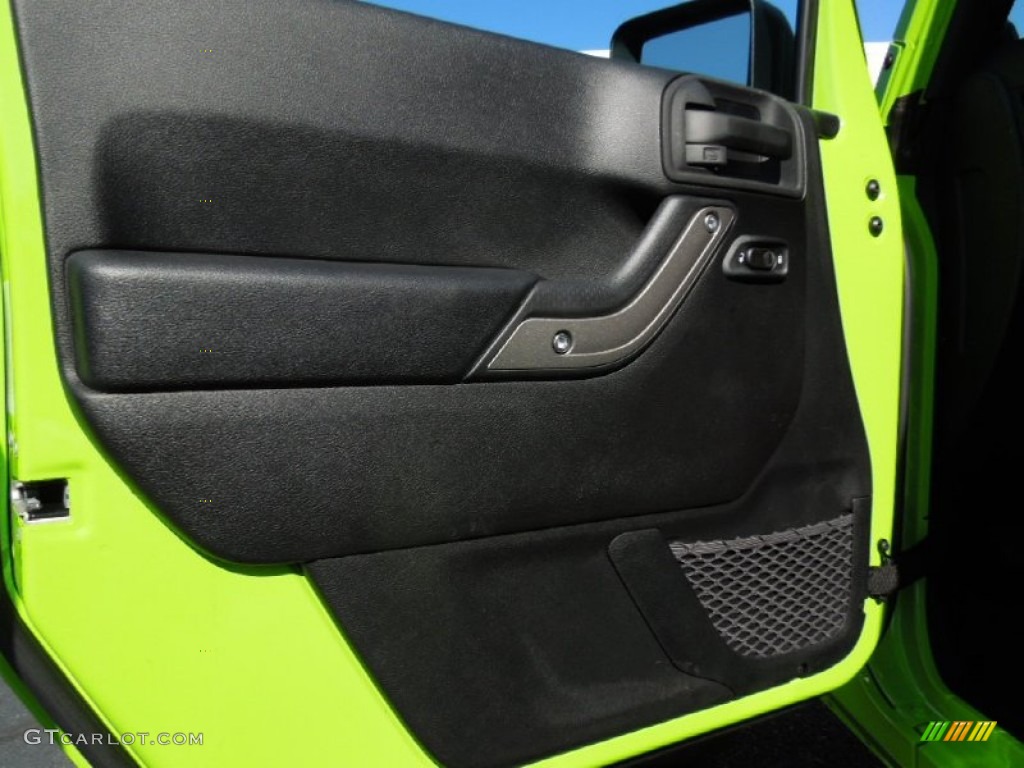 2013 Jeep Wrangler Unlimited Sport S 4x4 Black Door Panel Photo #73289779