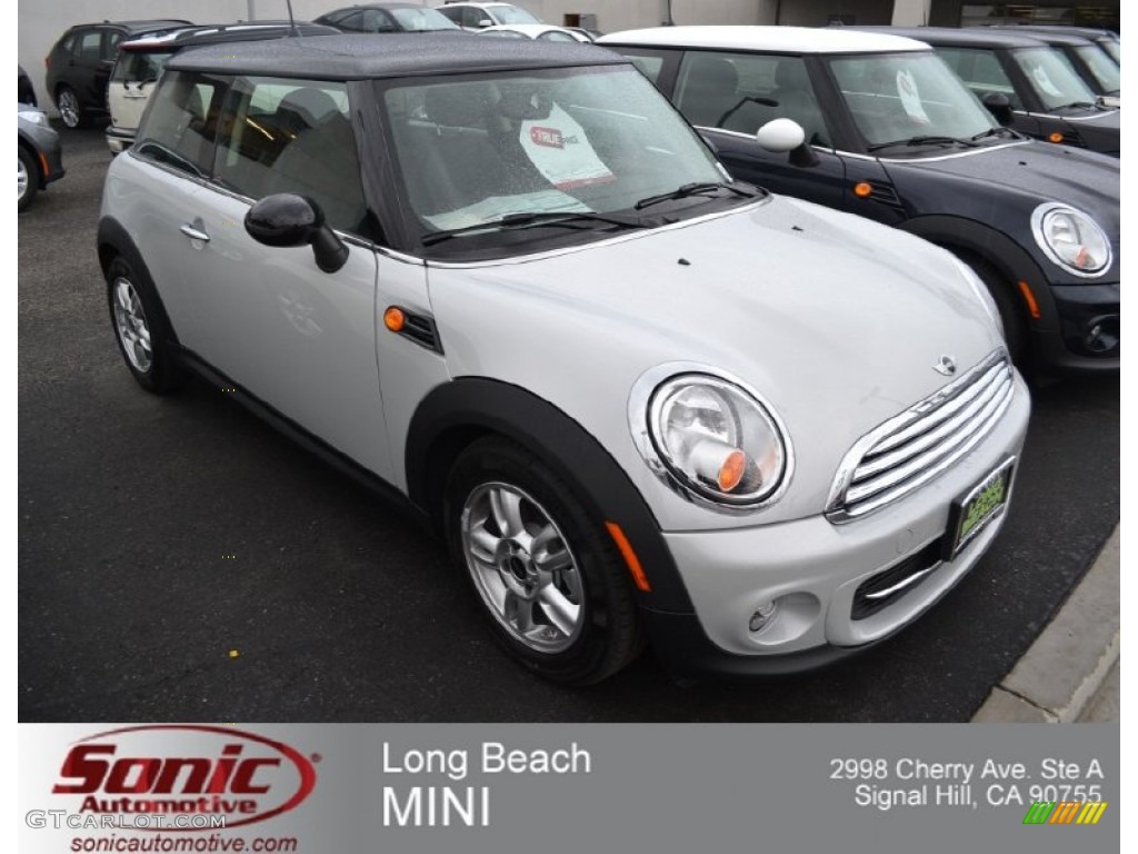 2013 Cooper Hardtop - White Silver Metallic / Carbon Black photo #1