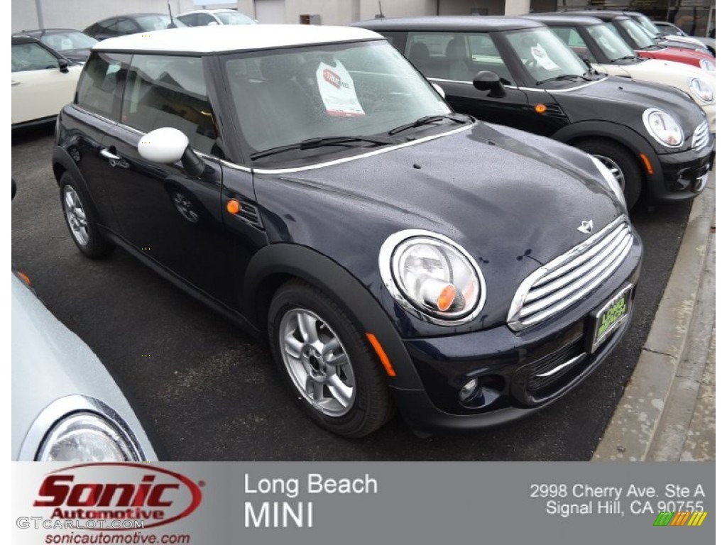 2013 Cooper Hardtop - Reef Blue Metallic / Carbon Black photo #1