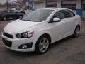 2013 Summit White Chevrolet Sonic LTZ Sedan  photo #1