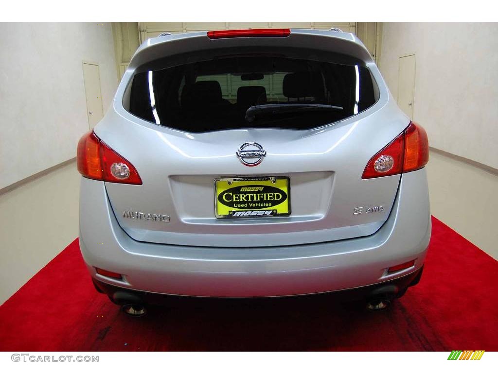 2009 Murano S AWD - Brilliant Silver Metallic / Black photo #9