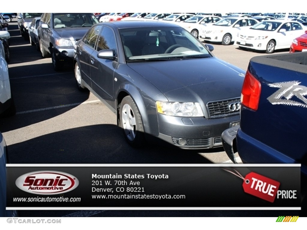 2003 A4 1.8T quattro Sedan - Dolphin Gray Pearl / Platinum photo #1