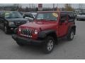 2008 Flame Red Jeep Wrangler X 4x4 Right Hand Drive  photo #1