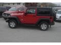 2008 Flame Red Jeep Wrangler X 4x4 Right Hand Drive  photo #2