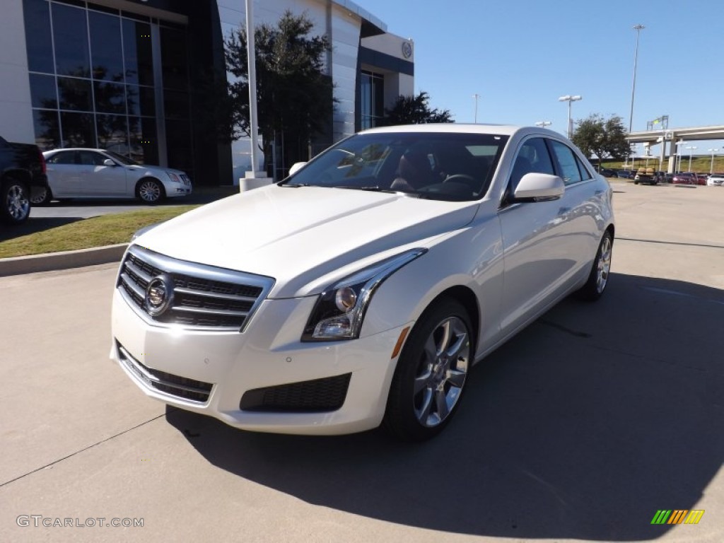 2013 ATS 2.5L Luxury - White Diamond Tricoat / Morello Red/Jet Black Accents photo #1