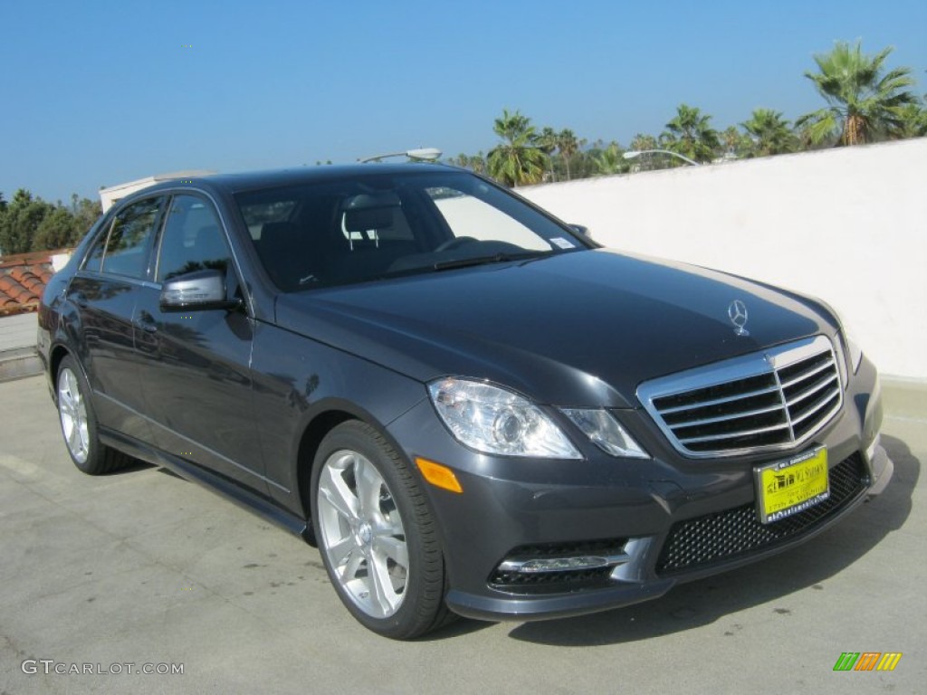 2013 E 350 Sedan - Steel Grey Metallic / Black photo #1