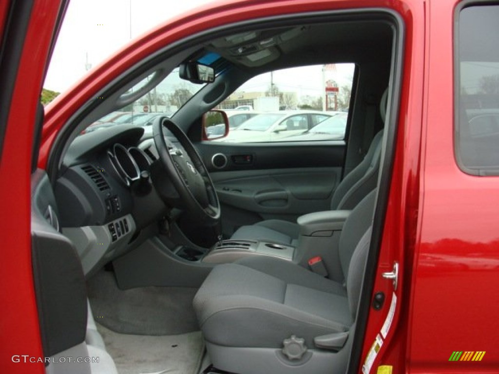 2011 Tacoma V6 TRD Sport Double Cab 4x4 - Barcelona Red Metallic / Graphite Gray photo #7