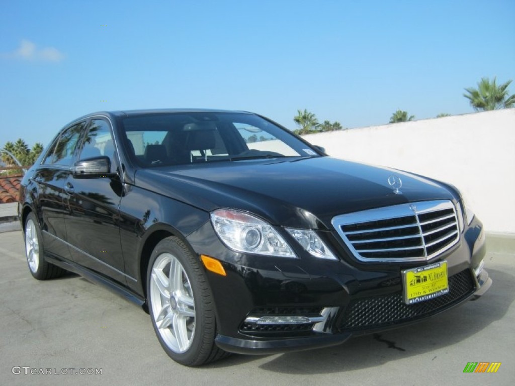 2013 E 350 Sedan - Black / Black photo #1