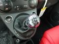 2013 Fiat 500 Sport Rosso/Nero (Red/Black) Interior Transmission Photo