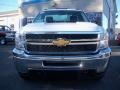 2013 Summit White Chevrolet Silverado 3500HD WT Regular Cab 4x4 Dually Chassis  photo #2