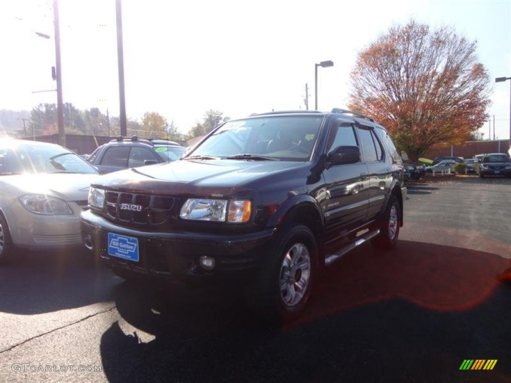 2001 Rodeo LSE 4WD - Ebony Black / Beige photo #2