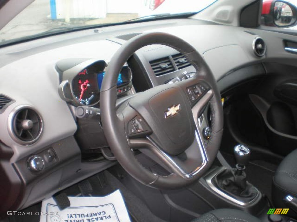 2012 Chevrolet Sonic LTZ Hatch Jet Black/Dark Titanium Dashboard Photo #73299471