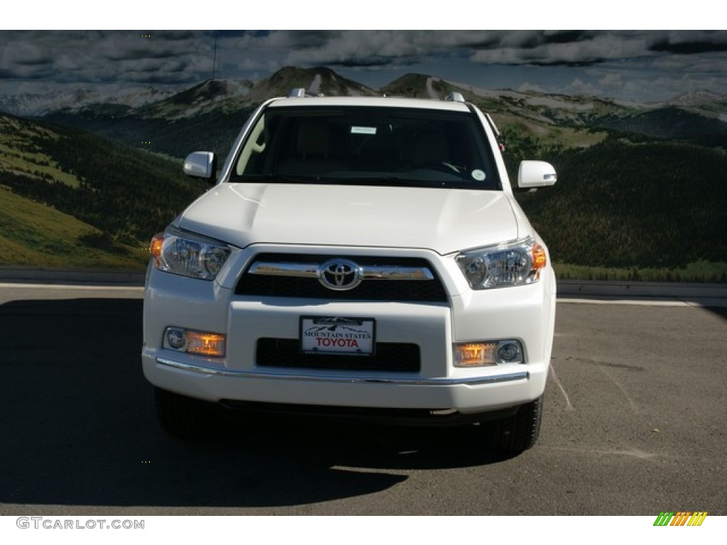 2013 4Runner SR5 4x4 - Blizzard White Pearl / Sand Beige Leather photo #3