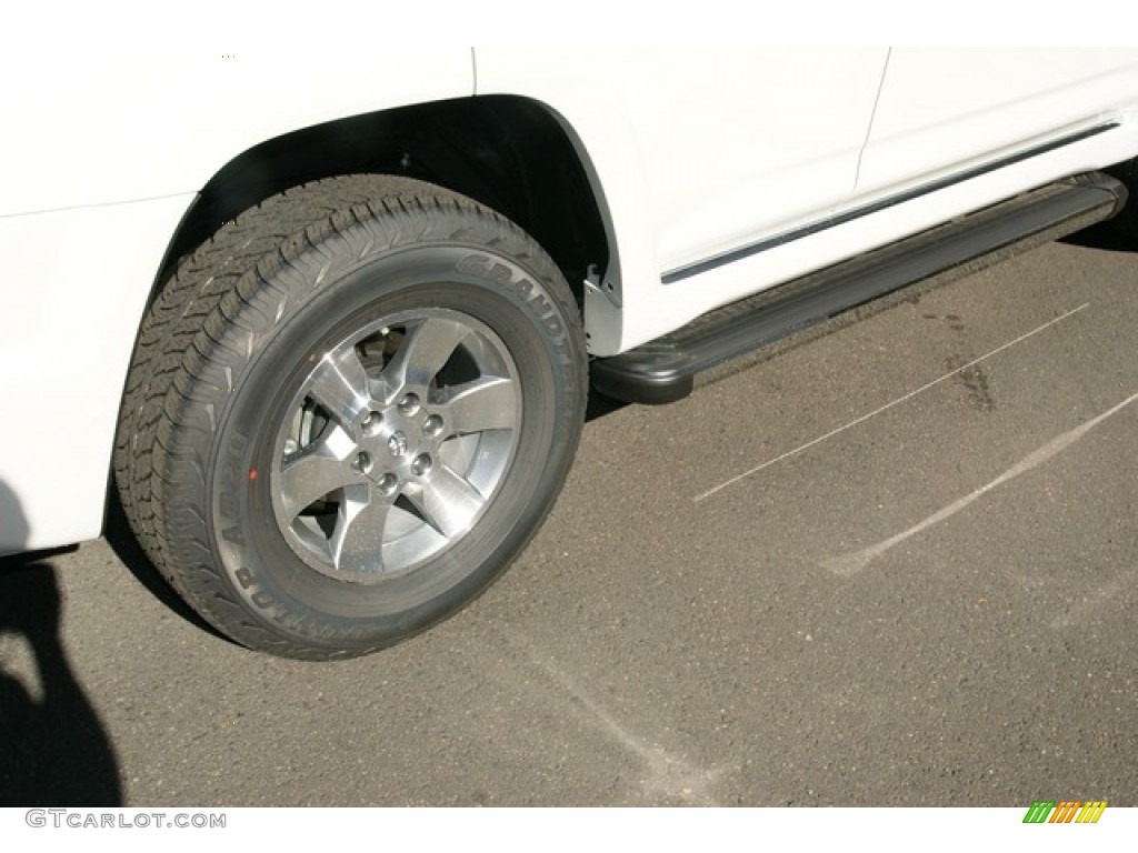 2013 4Runner SR5 4x4 - Blizzard White Pearl / Sand Beige Leather photo #9