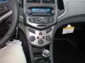 2012 Chevrolet Sonic Jet Black/Dark Titanium Interior Controls Photo