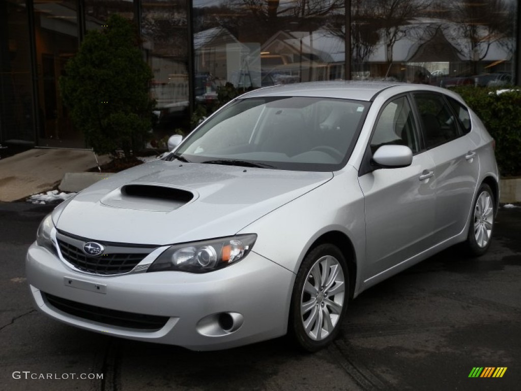 2008 Impreza WRX Wagon - Spark Silver Metallic / Carbon Black photo #1