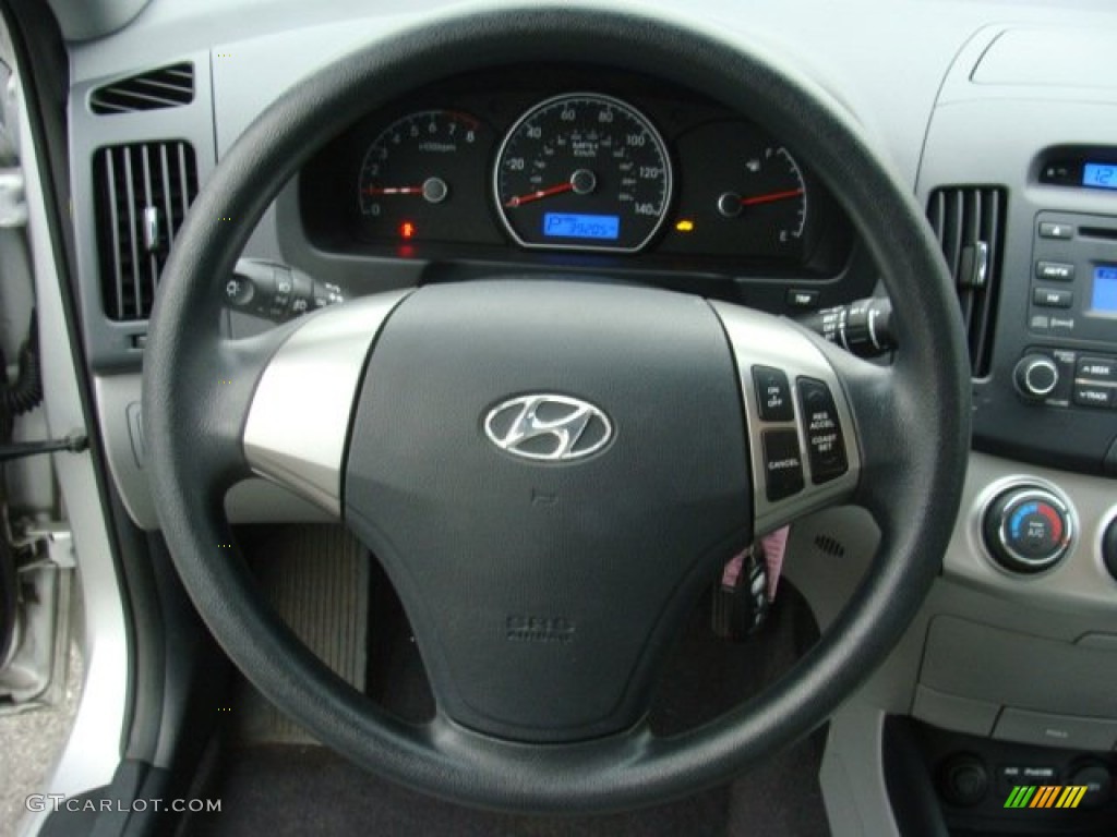 2010 Hyundai Elantra GLS Gray Steering Wheel Photo #73300917