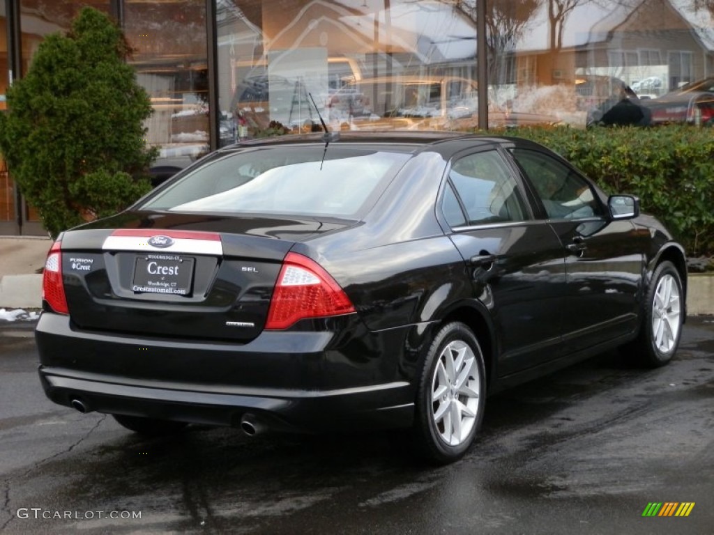 2011 Fusion SEL V6 - Tuxedo Black Metallic / Charcoal Black photo #4