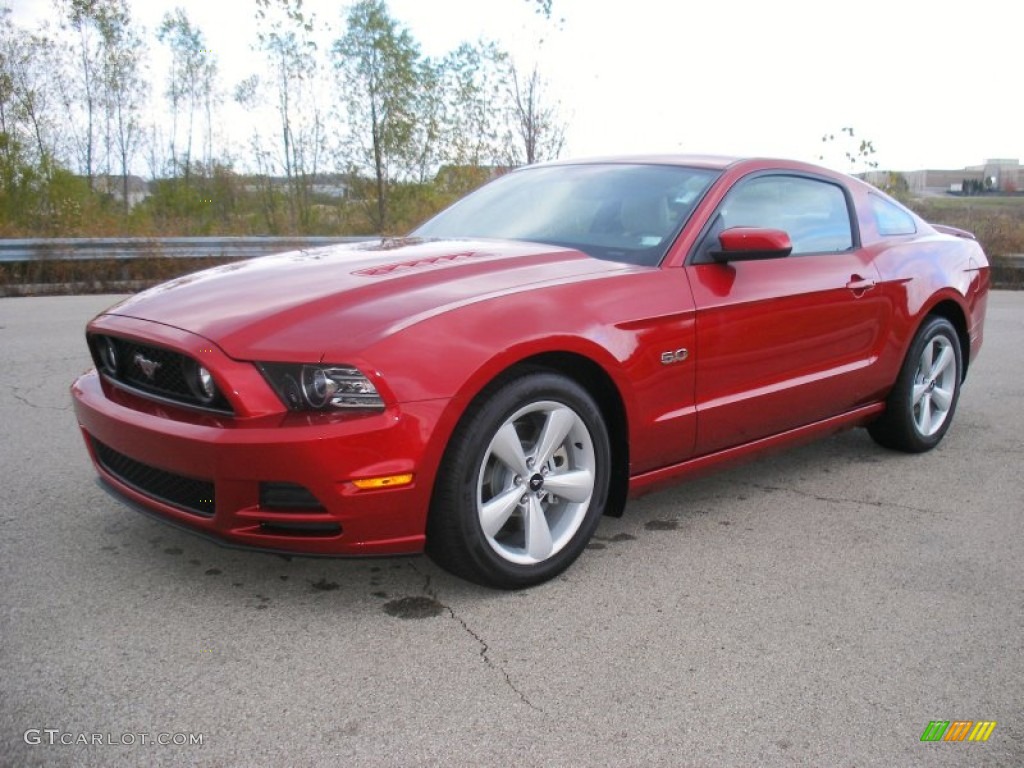 Red Candy Metallic 2013 Ford Mustang GT Premium Coupe Exterior Photo #73301619