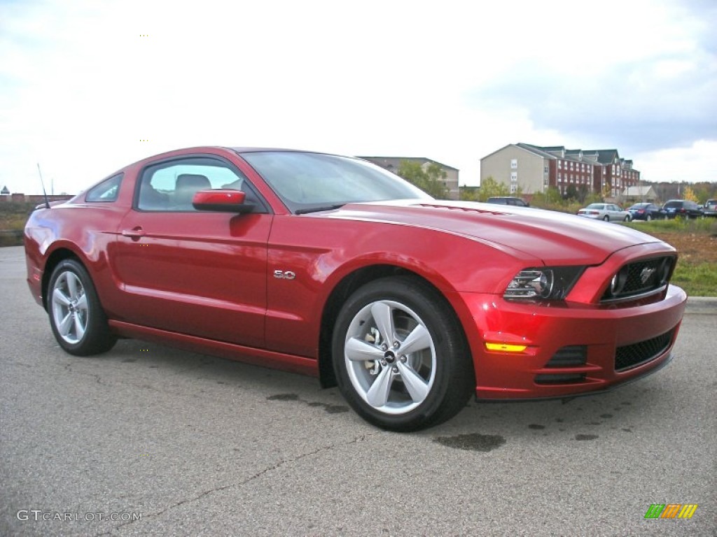 Red Candy Metallic 2013 Ford Mustang GT Premium Coupe Exterior Photo #73301745