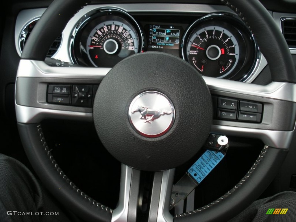 2013 Mustang GT Premium Coupe - Red Candy Metallic / Stone photo #19