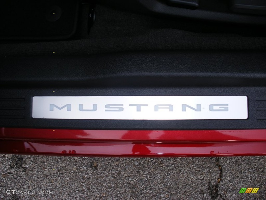 2013 Mustang GT Premium Coupe - Red Candy Metallic / Stone photo #35