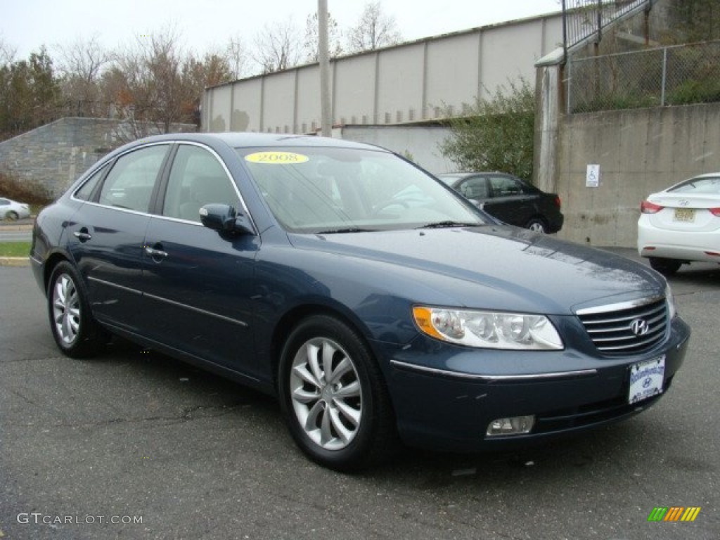 2008 Azera Limited - Venetian Blue / Beige photo #3