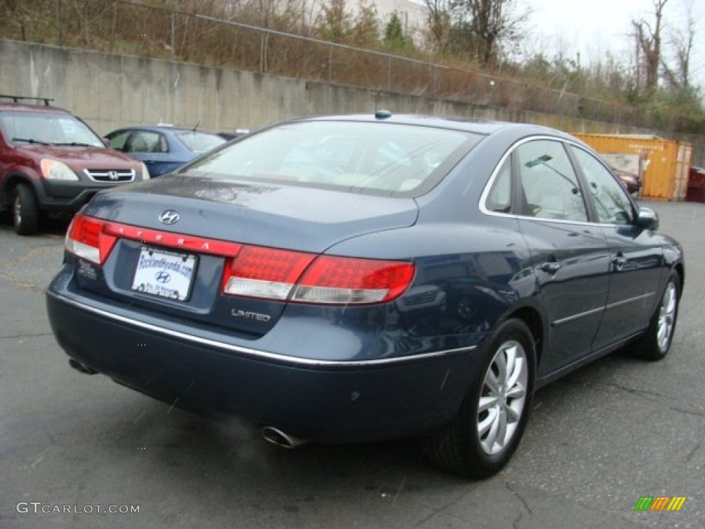2008 Azera Limited - Venetian Blue / Beige photo #4