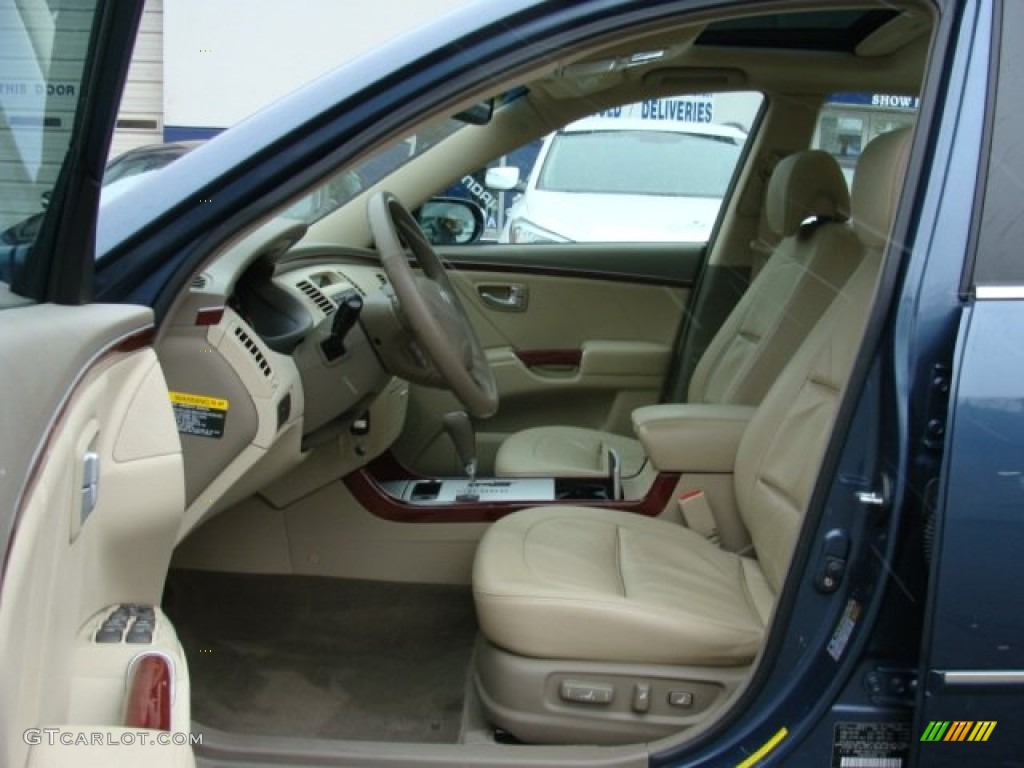 2008 Azera Limited - Venetian Blue / Beige photo #10