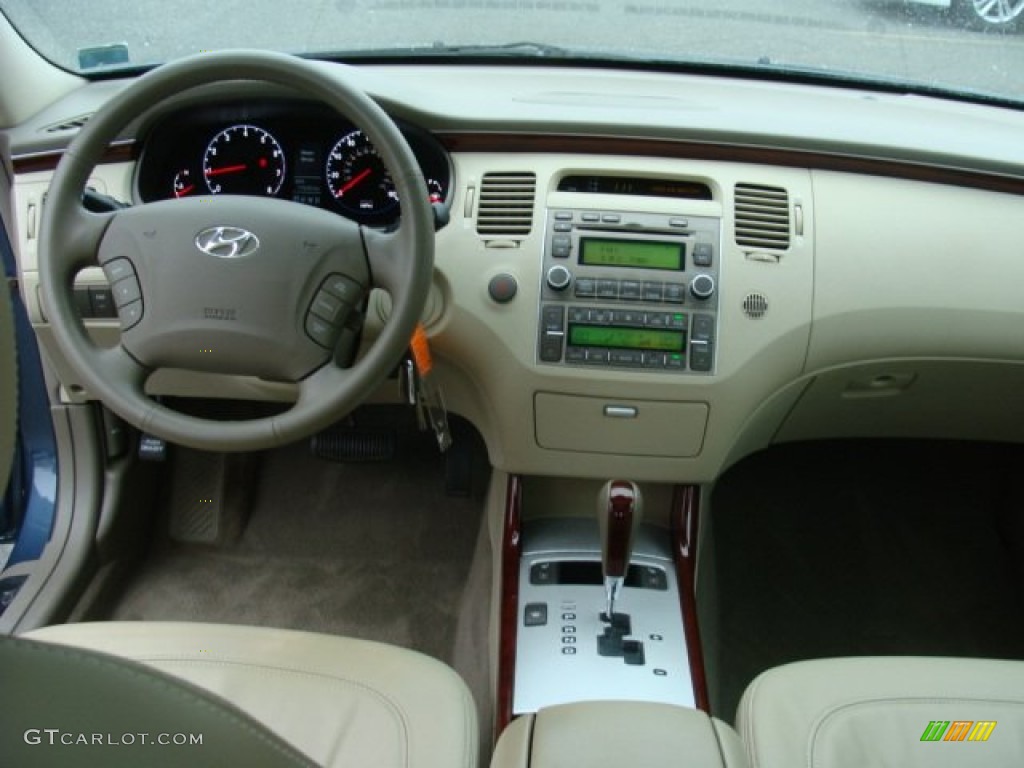 2008 Azera Limited - Venetian Blue / Beige photo #12