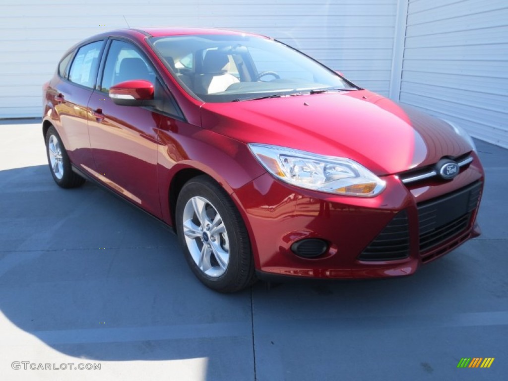 2013 Focus SE Hatchback - Ruby Red / Medium Light Stone photo #1