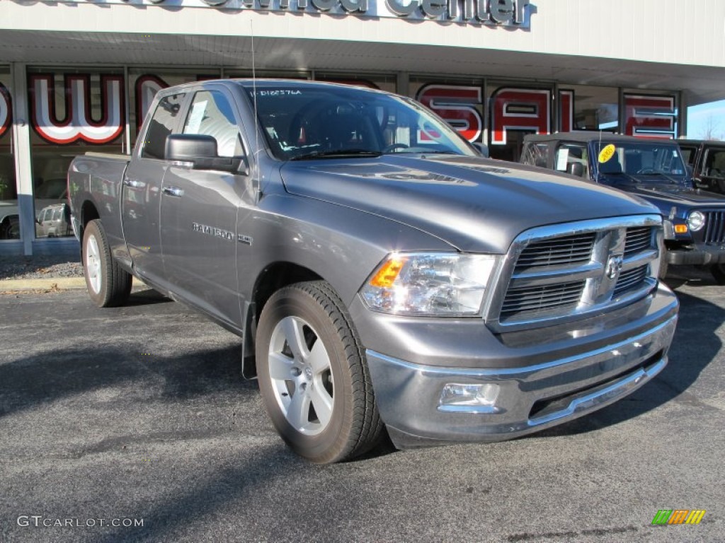 2011 Ram 1500 Big Horn Quad Cab 4x4 - Mineral Gray Metallic / Dark Slate Gray/Medium Graystone photo #4