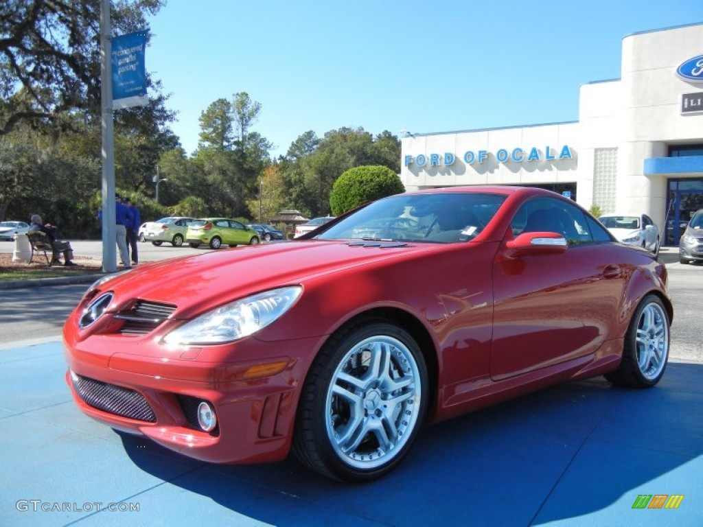 2006 SLK 55 AMG Roadster - Mars Red / Ash photo #1