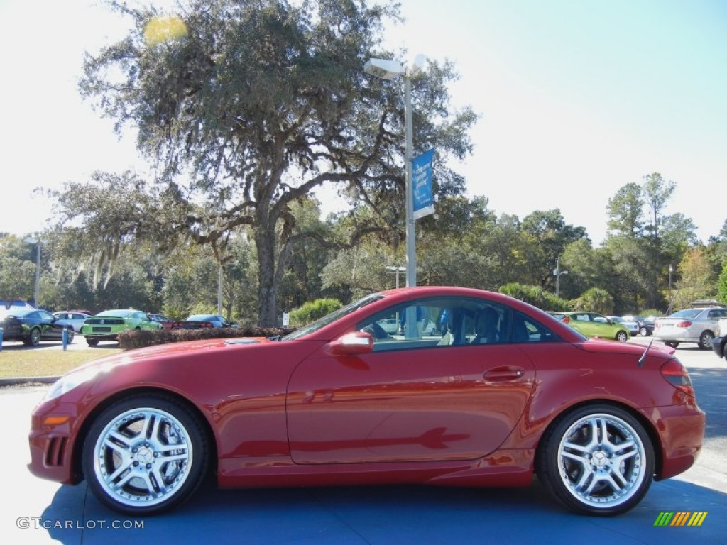 Mars Red 2006 Mercedes-Benz SLK 55 AMG Roadster Exterior Photo #73304580