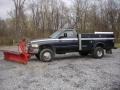 Patriot Blue Metallic - Ram 3500 SLT Regular Cab 4x4 Dually Plow Truck Photo No. 2
