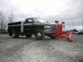 2002 Patriot Blue Metallic Dodge Ram 3500 SLT Regular Cab 4x4 Dually Plow Truck  photo #18