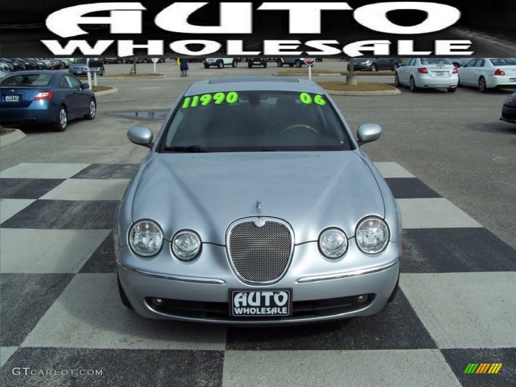 2006 S-Type 3.0 - Liquid Silver Metallic / Charcoal photo #2
